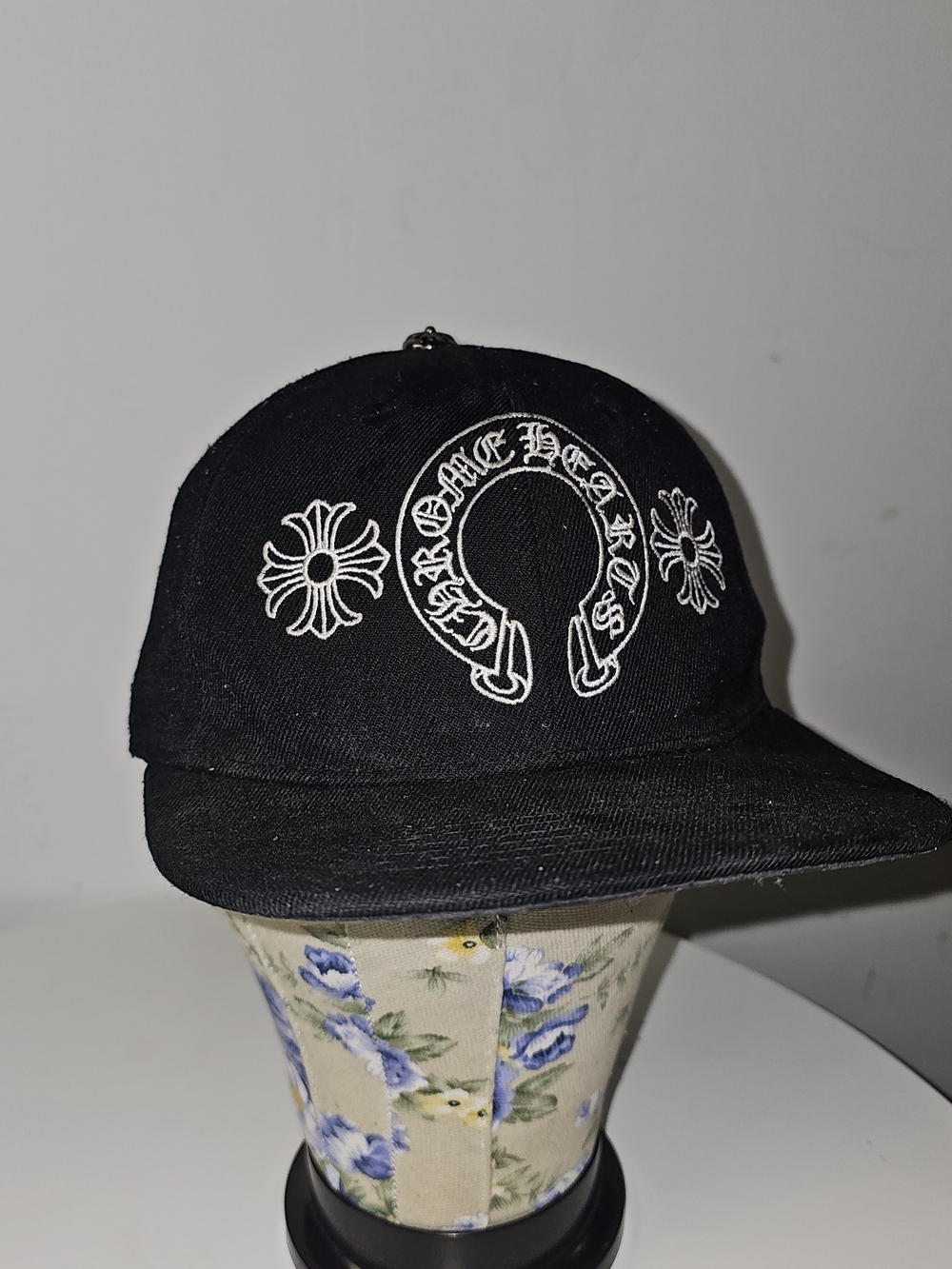 🔥 Chrome Hearts Baseball Cap Horseshoe Embroidery Y2k Grunge Skater - Picture 2 of 5